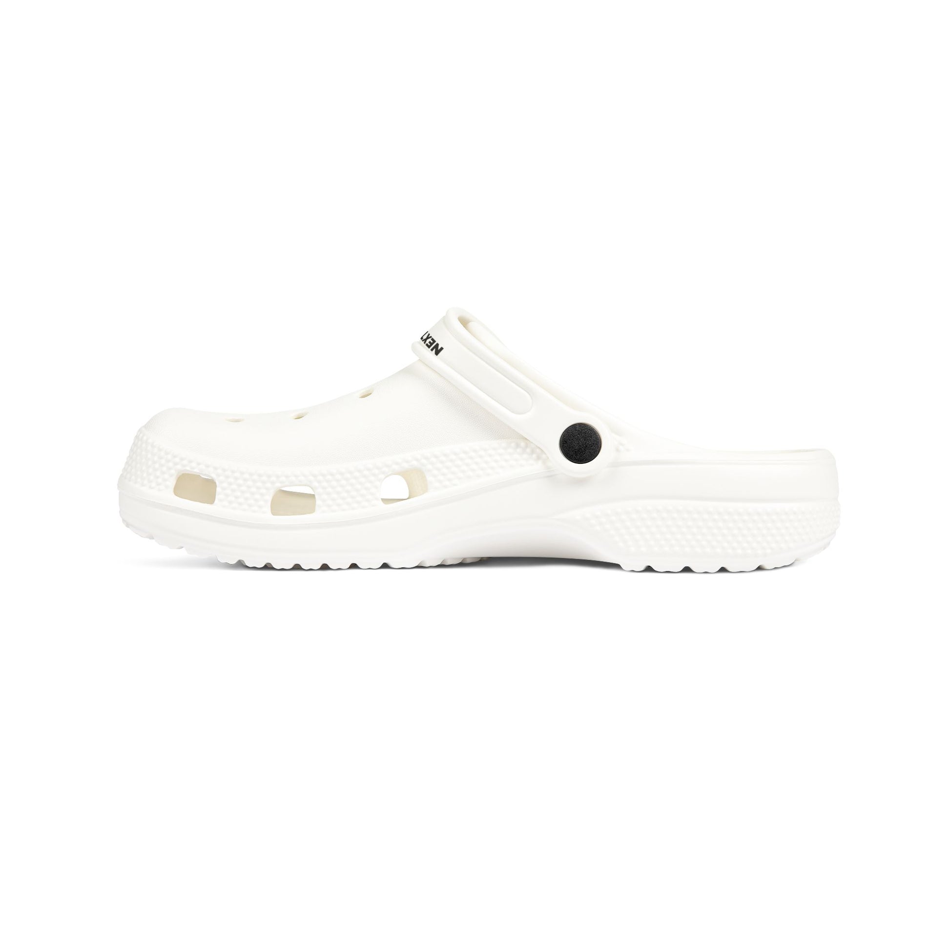 WHITE/BLACK NEXT LEVEL BASKETBALL CROCS
