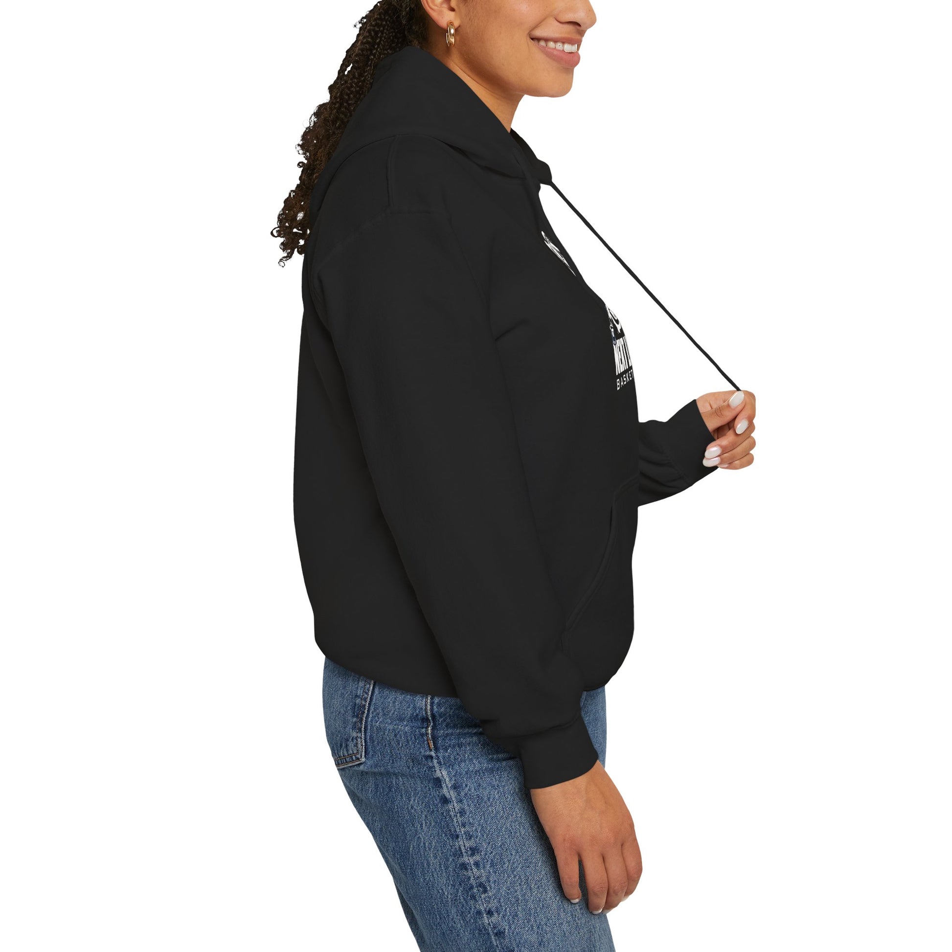 BLACK/WHITE Next Level Basketball PLAYER LOGO Hoodie