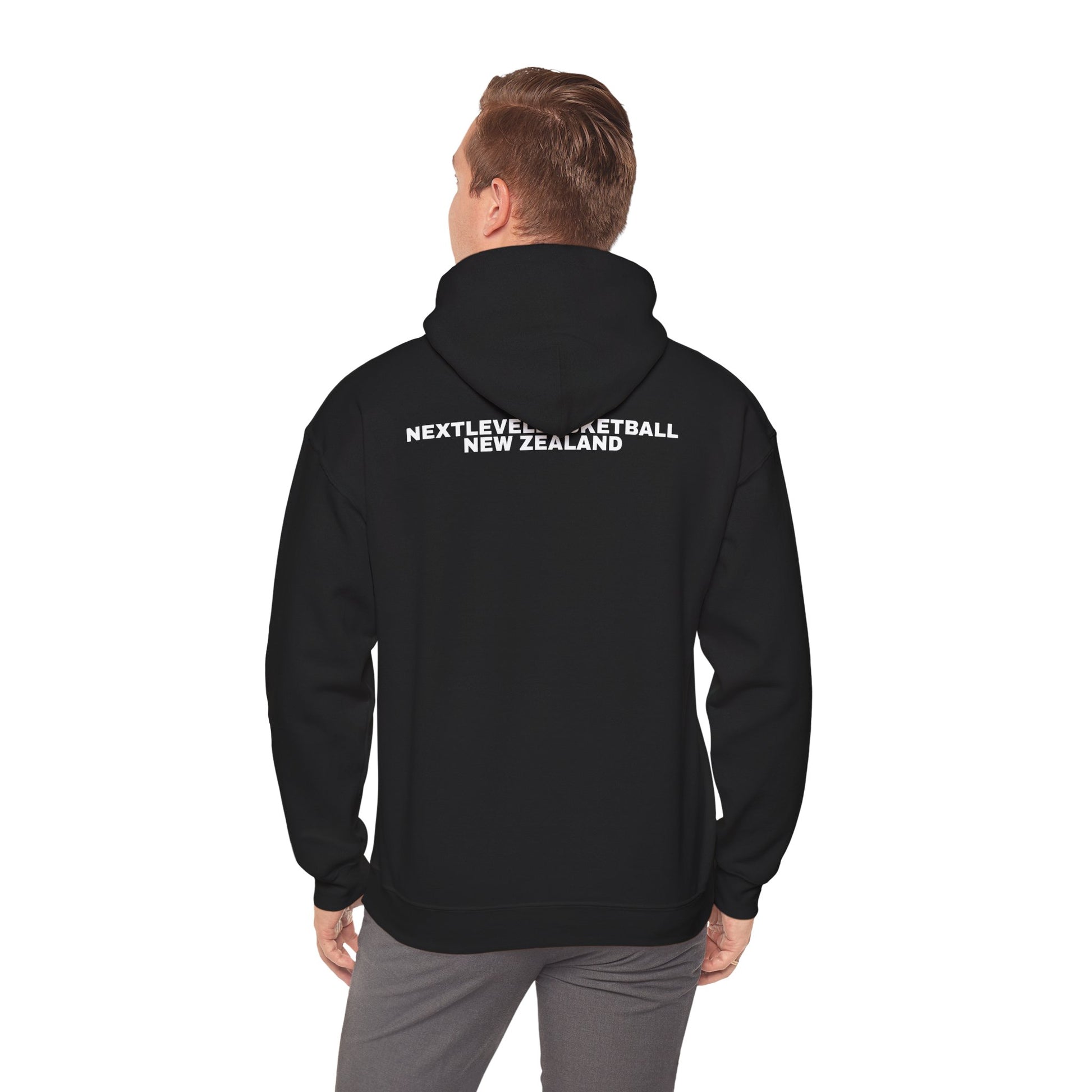 BLACK/WHITE Next Level Basketball PLAYER LOGO Hoodie