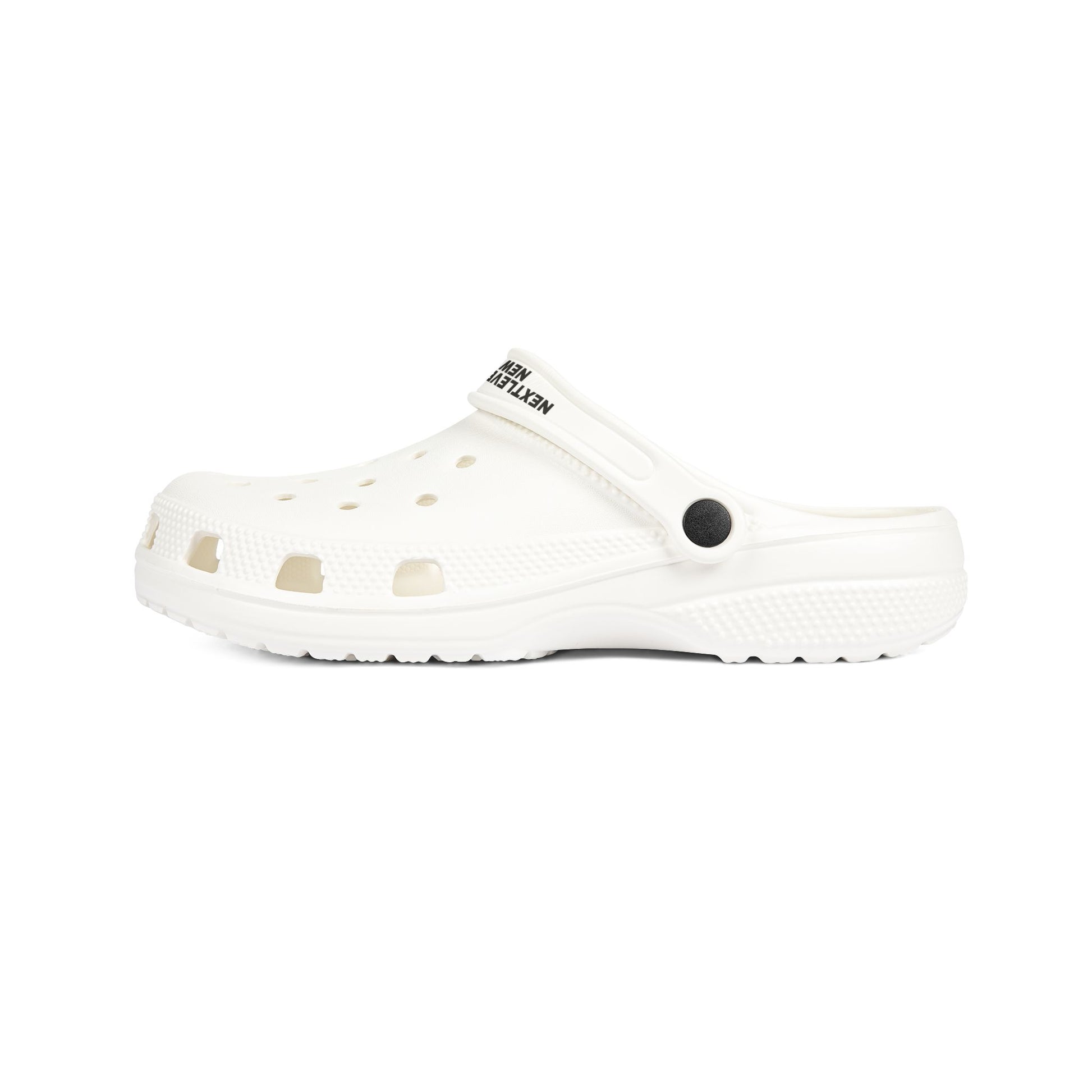 WHITE/BLACK NEXT LEVEL BASKETBALL CROCS