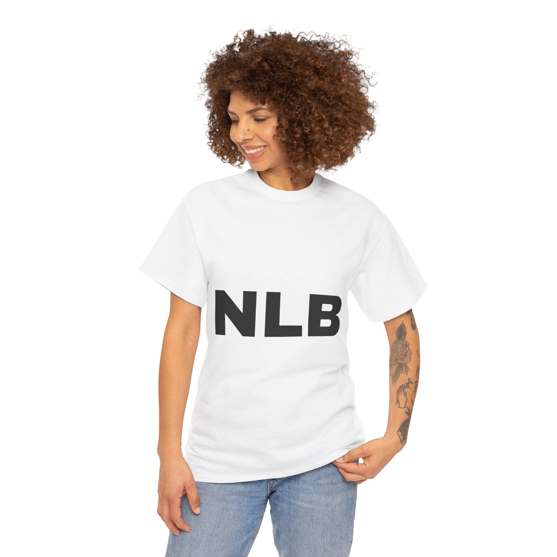 WHITE/BLACK Next Level Basketball NLB Tee