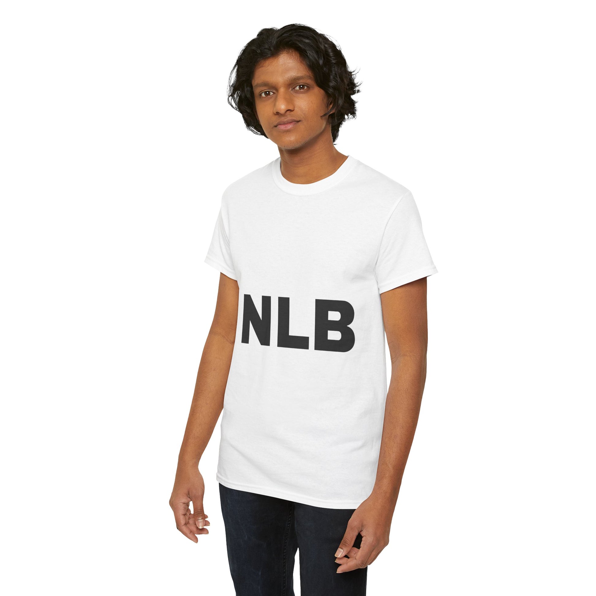 WHITE/BLACK Next Level Basketball NLB Tee
