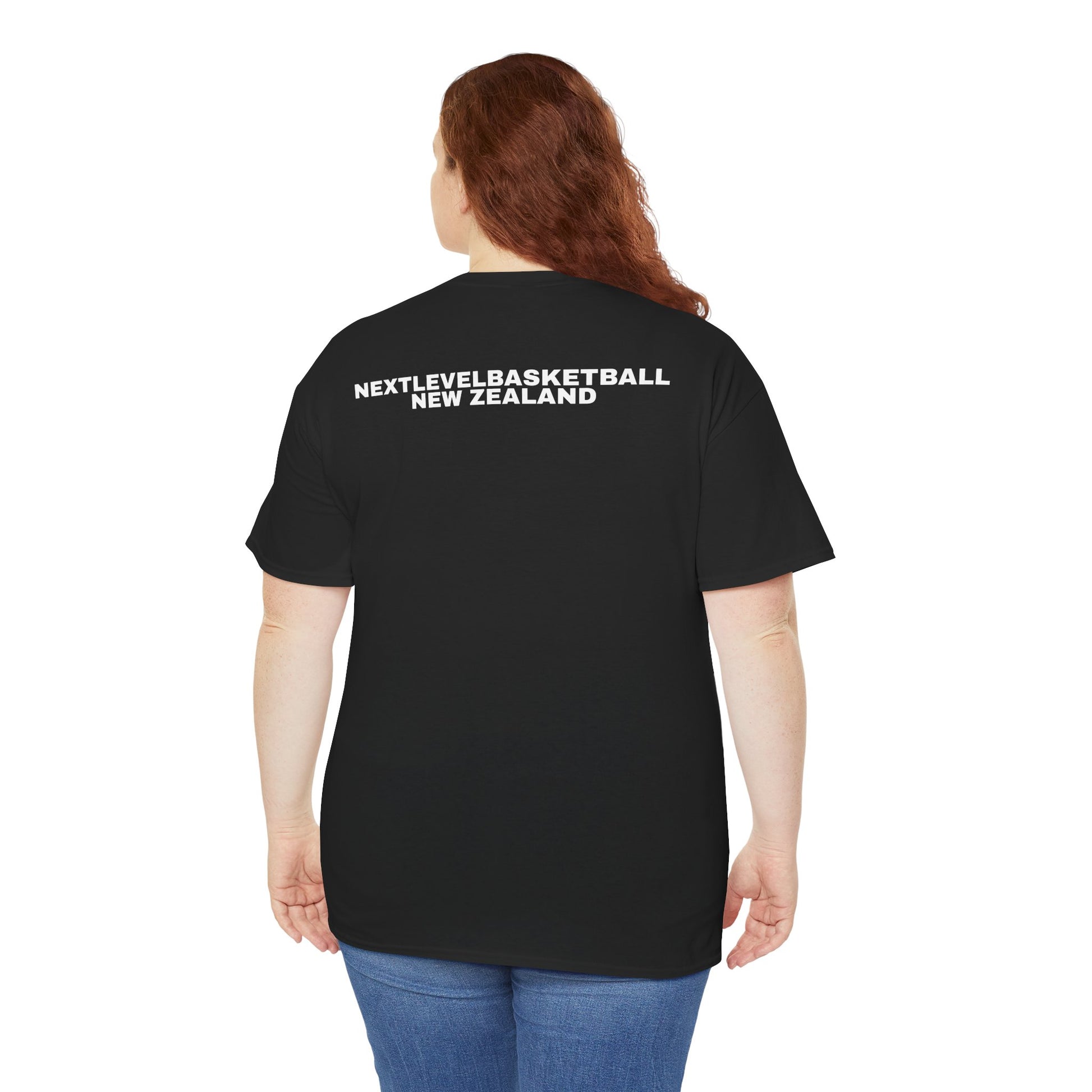 BLACK/WHITE Next Level Basketball CIRCLE LOGO Tee