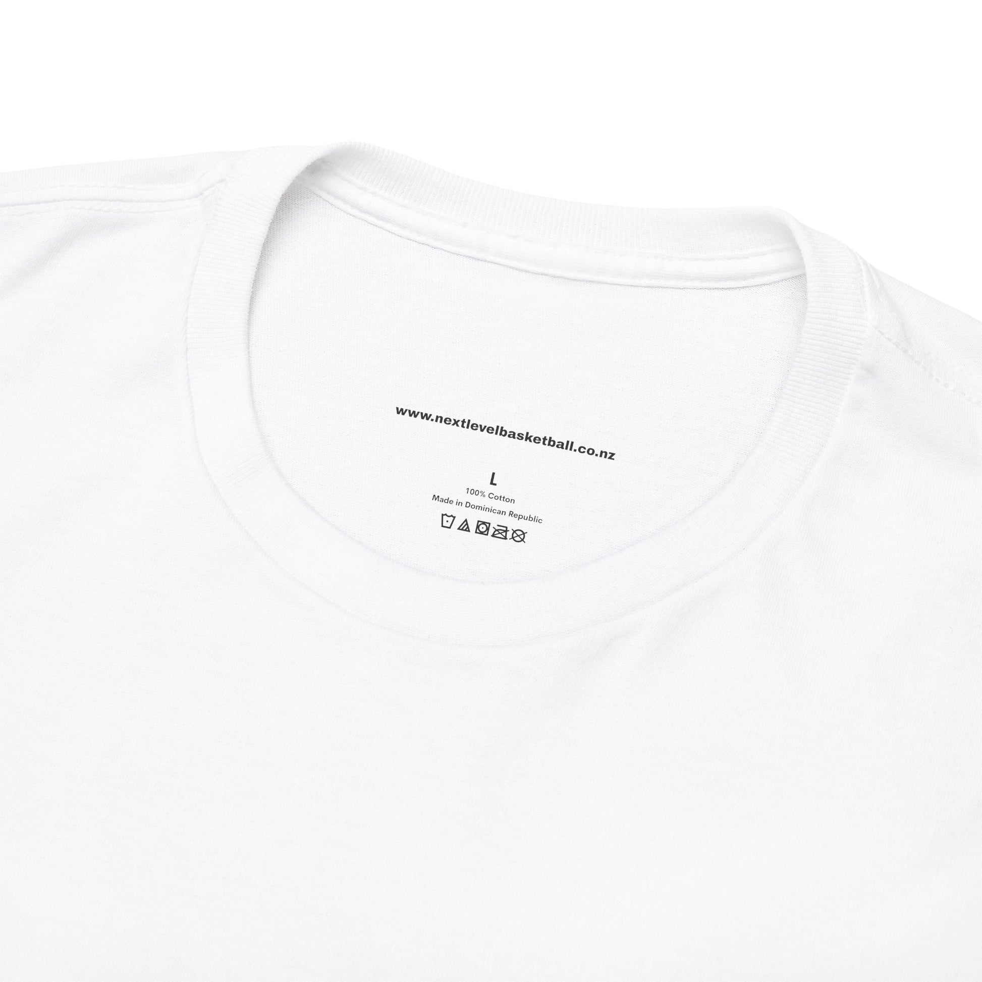 WHITE/BLACK Next Level Basketball NLB Tee