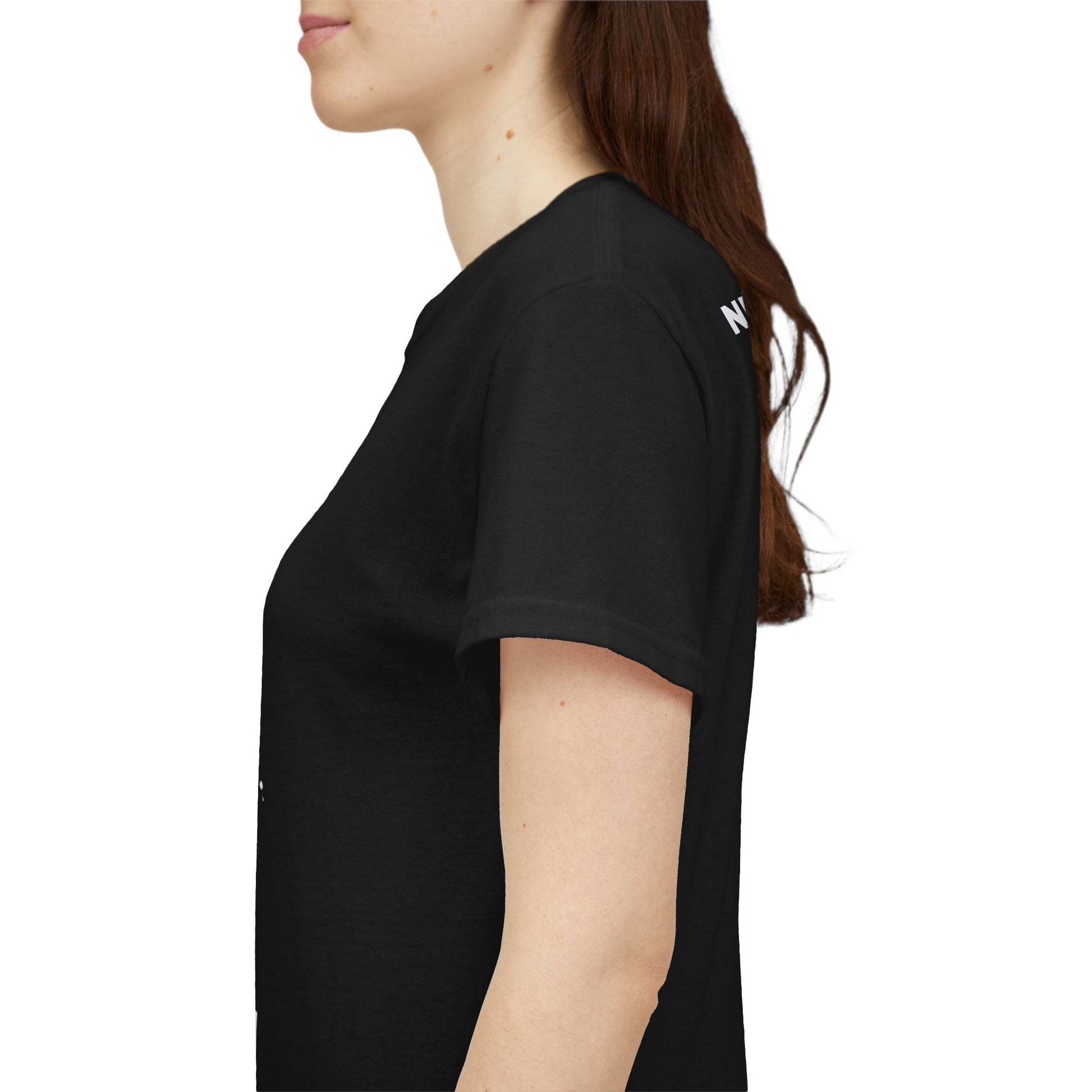 BLACK/WHITE Next Level Basketball PLAYER LOGO Tee