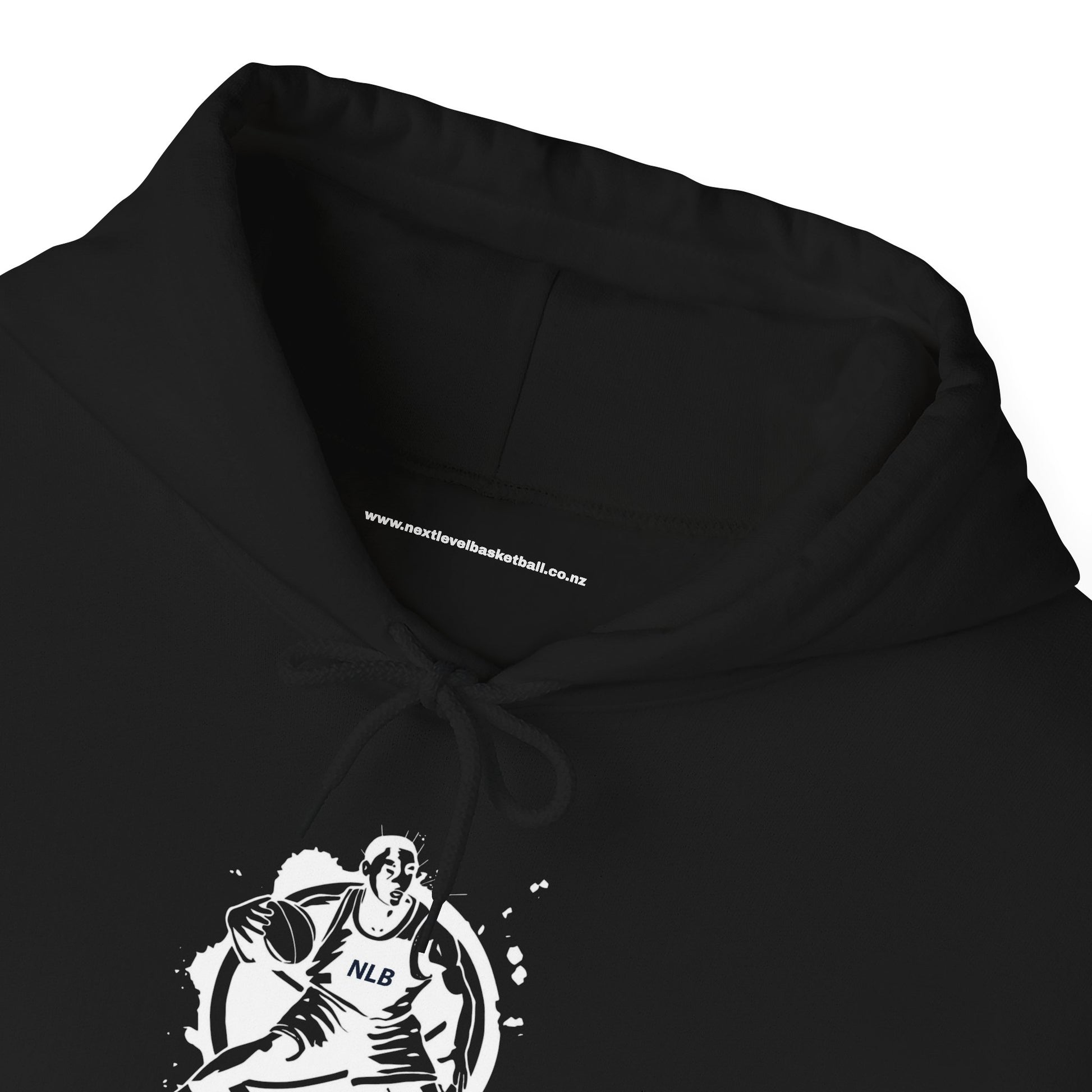 BLACK/WHITE Next Level Basketball PLAYER LOGO Hoodie