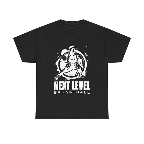 BLACK/WHITE Next Level Basketball PLAYER LOGO Tee