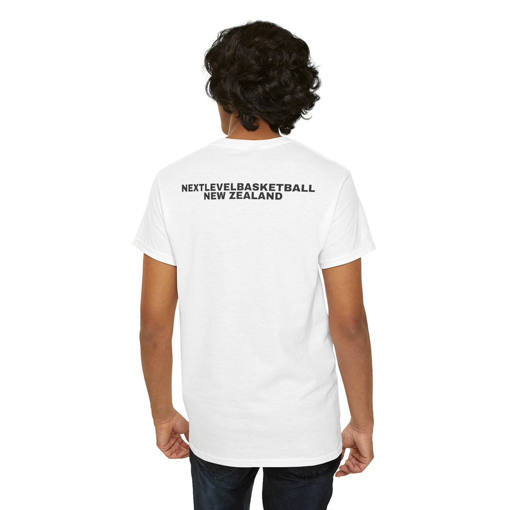 WHITE/BLACK Next Level Basketball NLB Tee