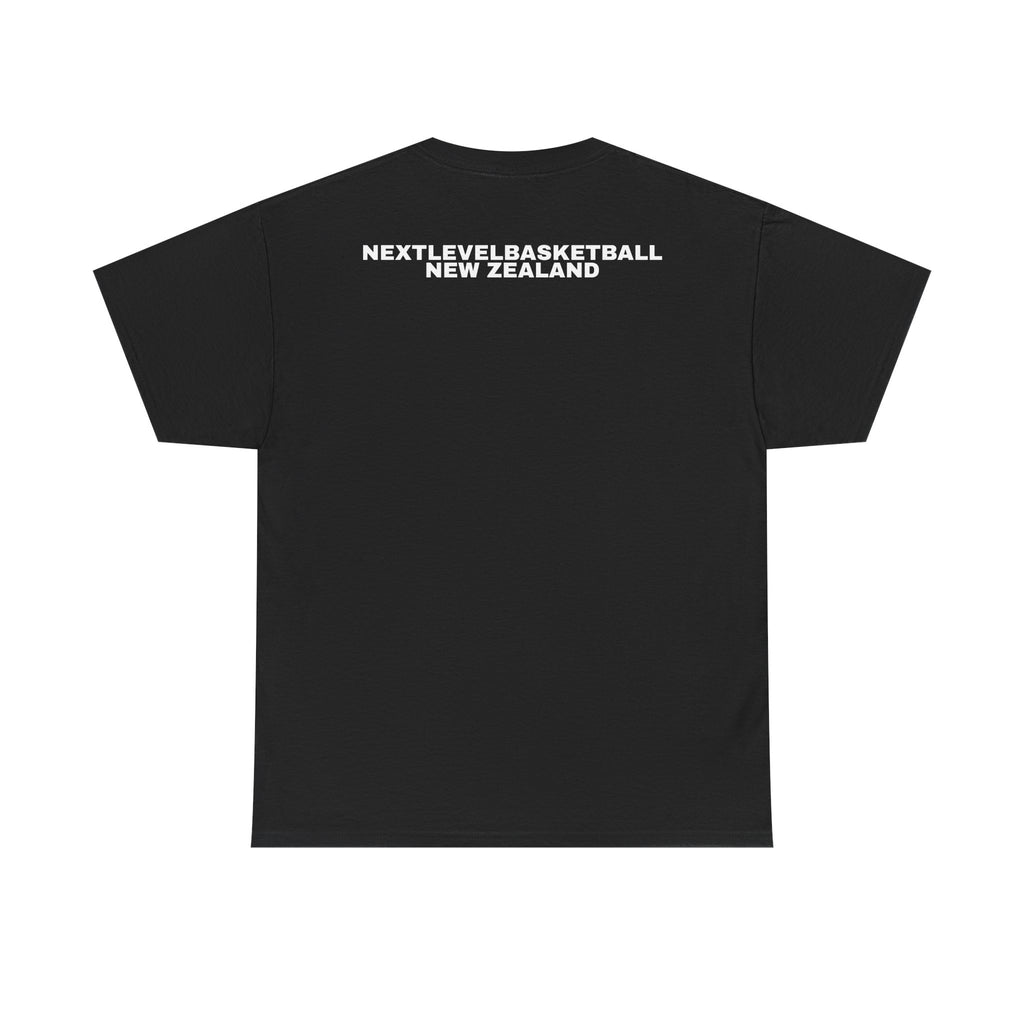 BLACK/WHITE Next Level Basketball CIRCLE LOGO Tee