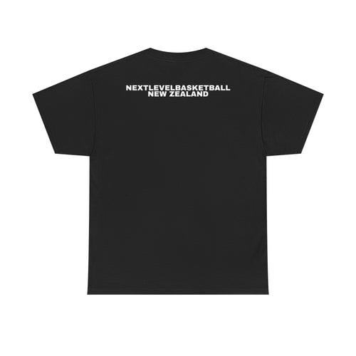 BLACK/WHITE Next Level Basketball CIRCLE LOGO Tee